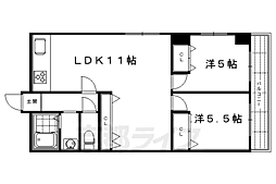 ハイマート麩屋町 2LDKの間取図画像
