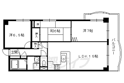 エースライフ洛北 3LDKの間取図画像
