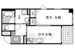 武三ビルディング 1DKの間取図画像