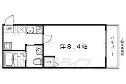 K'sメゾン御蔭 1Kの間取図画像