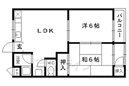 グレートハイツ 2LDKの間取図画像
