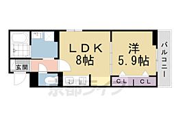 レオーネ 1LDKの間取図画像