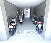 バイク置き場です。