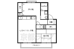 コンフォレスト 2LDKの間取図画像