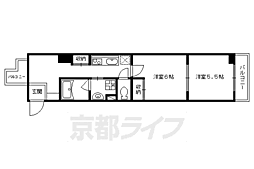 第二下堤谷口マンション 2Kの間取図画像