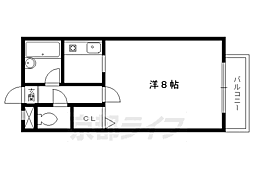 グリーンテラス 1Kの間取図画像