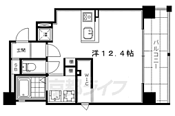 ilRosso堀川六角 ワンルームの間取図画像