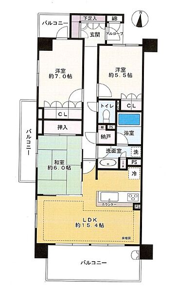 間取りを拡大表示