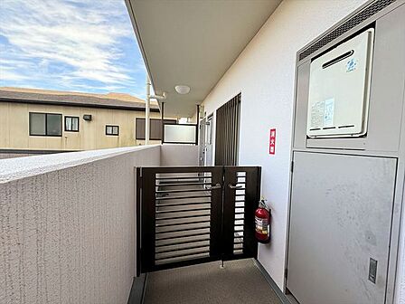 角部屋につき専用ポーチ付き
