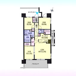 間取図画像 3LDK