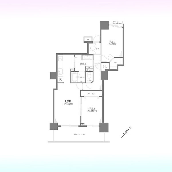 間取りを拡大表示
