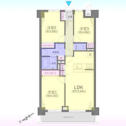 間取図画像 3LDK