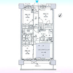 間取図画像 3LDK
