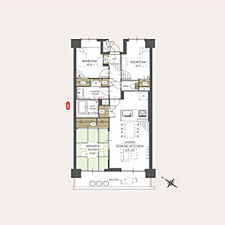 間取図画像 3LDK