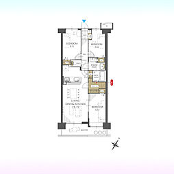 サンマンション北本1号館 3LDKの間取図画像