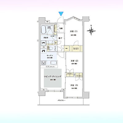 間取り アンビシャス東岩槻 3階/-