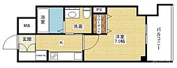 エステムコート新大阪Xザ・ゲート 1Kの間取図画像