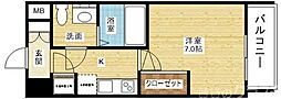 アドバンス新大阪ラシュレ 1Kの間取図画像
