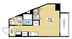 フレアコート新大阪 ワンルームの間取図画像