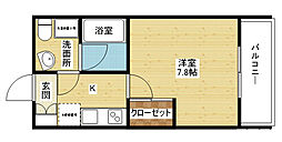 セレニテ新大阪 1Kの間取図画像