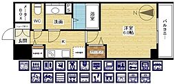 プレサンス新大阪コアシティ 1Kの間取図画像