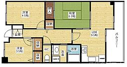 ライオンズマンション新大阪第6 3LDKの間取図画像
