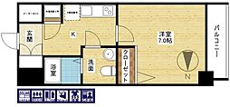 ラナップスクエア新大阪 1Kの間取図画像