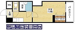 ディザイア新大阪 1Kの間取図画像