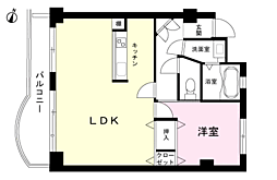 シャトージャスパー 1LDKの間取図画像