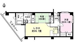 プリンスハイム湯河原 2LDKの間取図画像