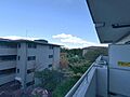 バルコニーから...
