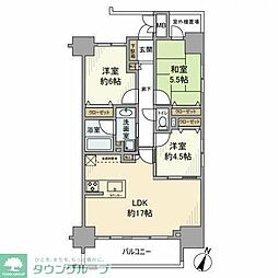 ベレッサ高尾ステーションビュー 3階3LDKの間取り