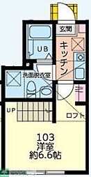 Ｔｉｎａ八王子(ティナハチオウジ) 1階1Kの間取り