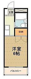 MGHILLS ワンルームの間取図画像