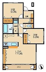 間取図画像 2LDK