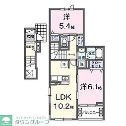 レジデンスM 1LDKの間取図画像