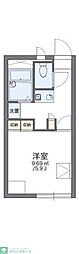 レオパレスセレーヌ 1Kの間取図画像
