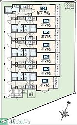 MELDIA長沼2 1Kの間取図画像