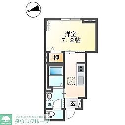 レアルMKM 1Kの間取図画像