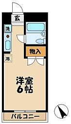 メゾン・ド・別所 1Kの間取図画像