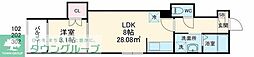 Ciel Terrace 1LDKの間取図画像