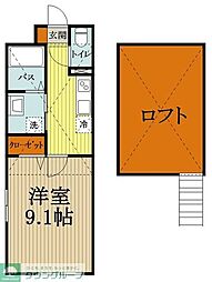 O.N.BASE 1Kの間取図画像