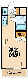ビアメゾン高幡不動 1Kの間取図画像
