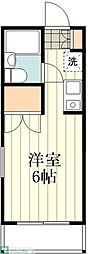 プロムナードハイムD 1Kの間取図画像