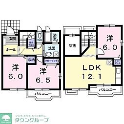 プレビスタ2 3LDKの間取図画像