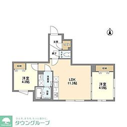 間取図画像 2LDK