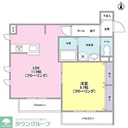 間取図画像 1LDK