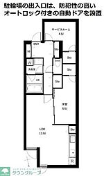 杉並区桃井4丁目マンション 1SLDKの間取図画像
