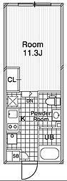 COSMOSREID東高円寺Residence ワンルームの間取図画像