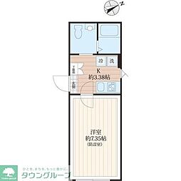 ラシクラス四谷 1Kの間取図画像